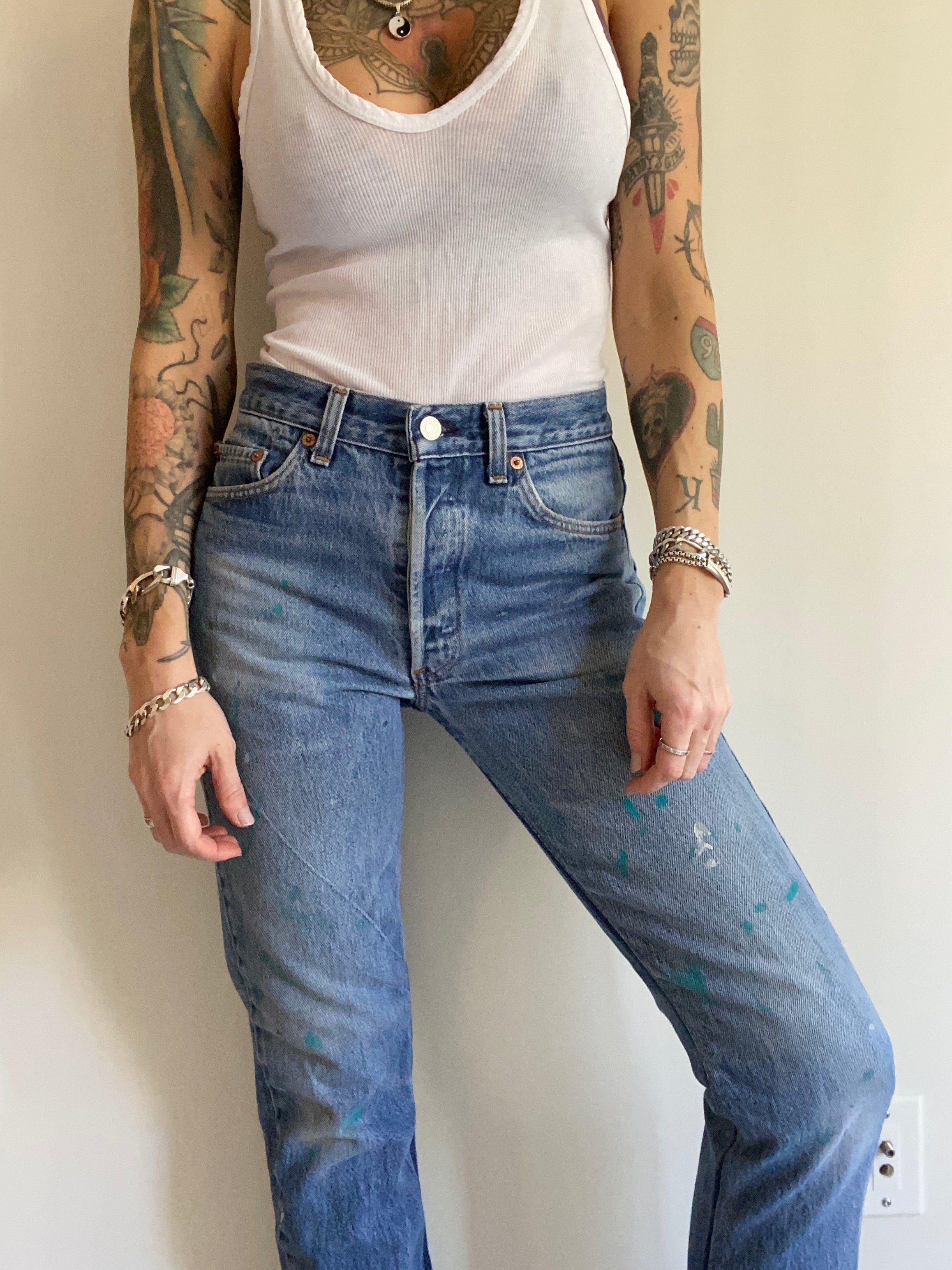 Size 26 27 Levi s 501 jeans Badlands Vintage